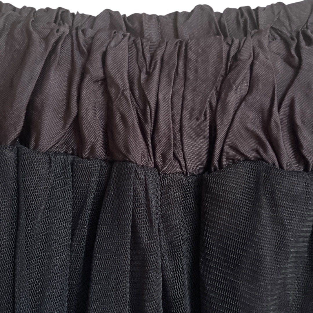 Look Inc Boutique Brand Black Tulle Layered Maxi Skirt S — image 6 of 6